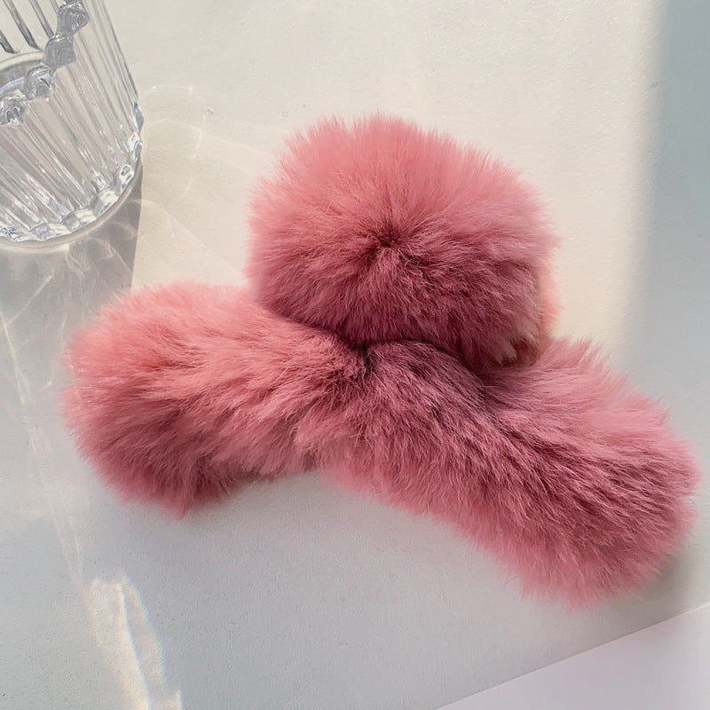 Fuzzy Hair Clip