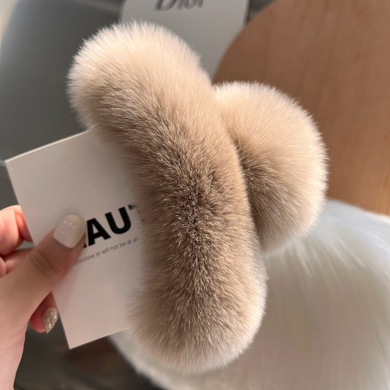 Fuzzy Hair Clip