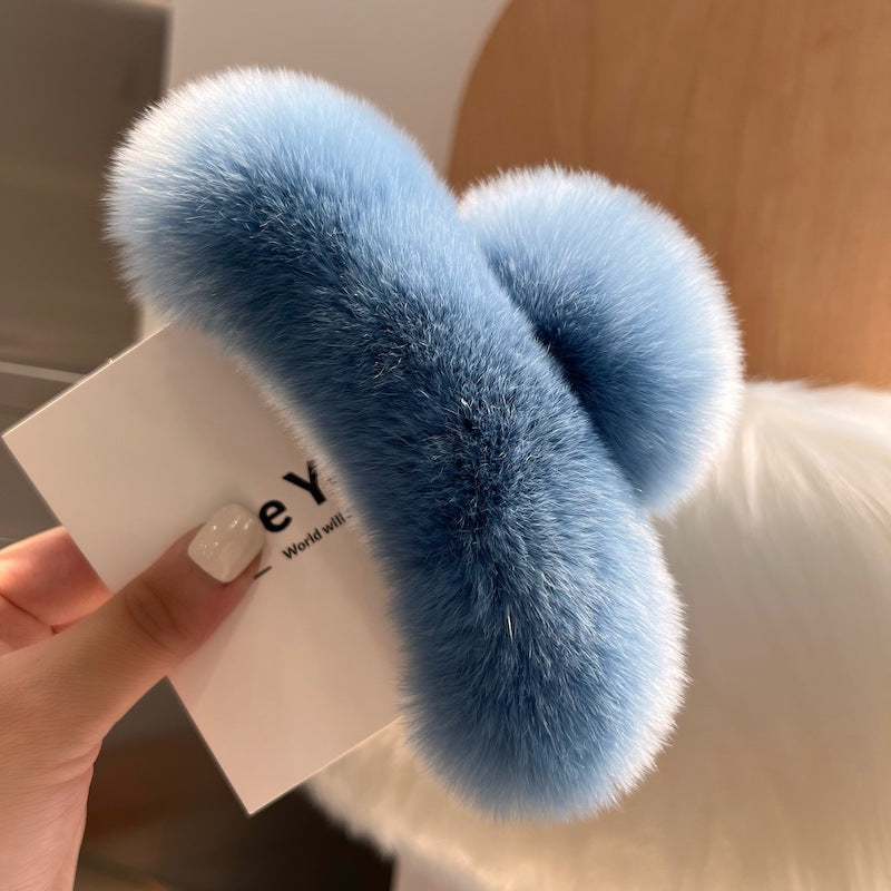 Fuzzy Hair Clip