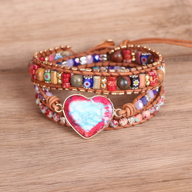 Stone Heart Bracelet