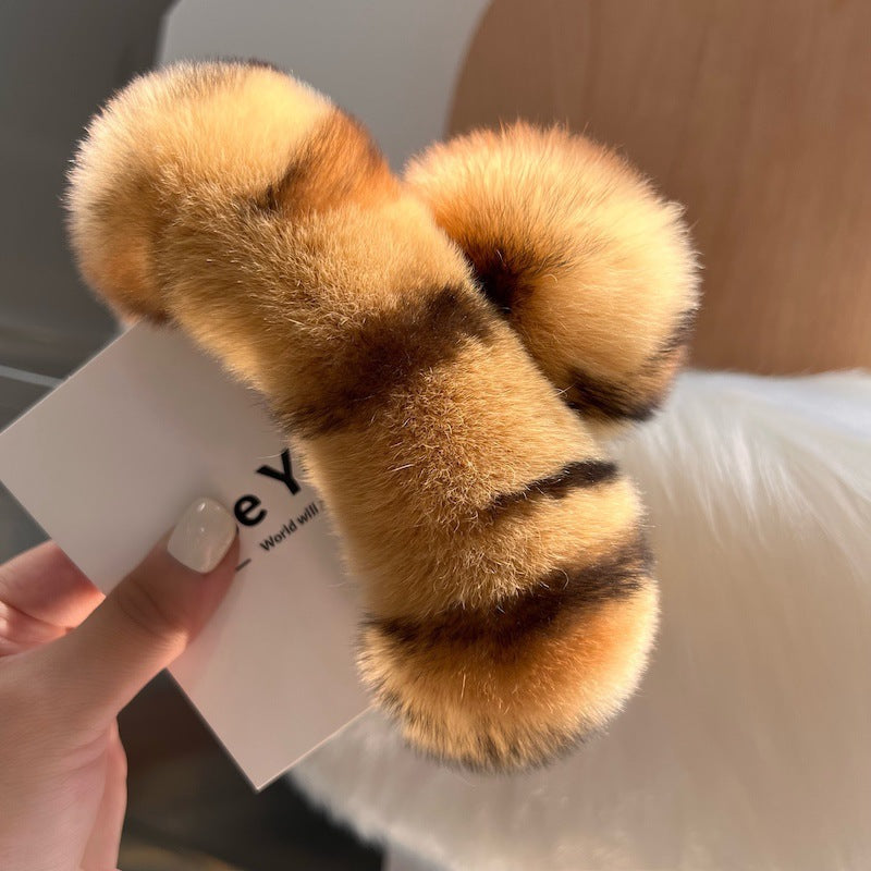 Fuzzy Hair Clip