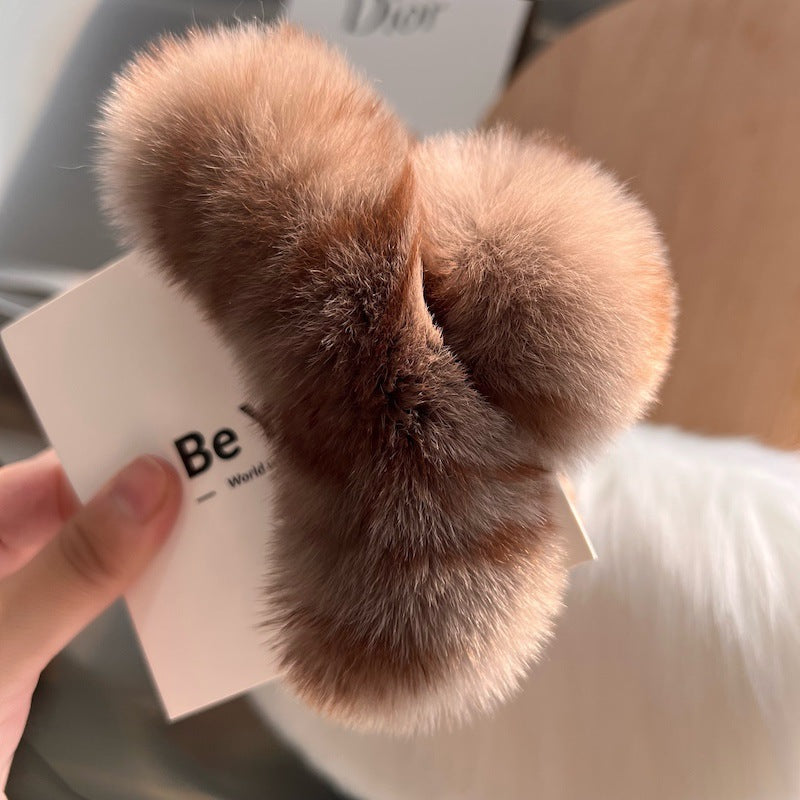 Fuzzy Hair Clip