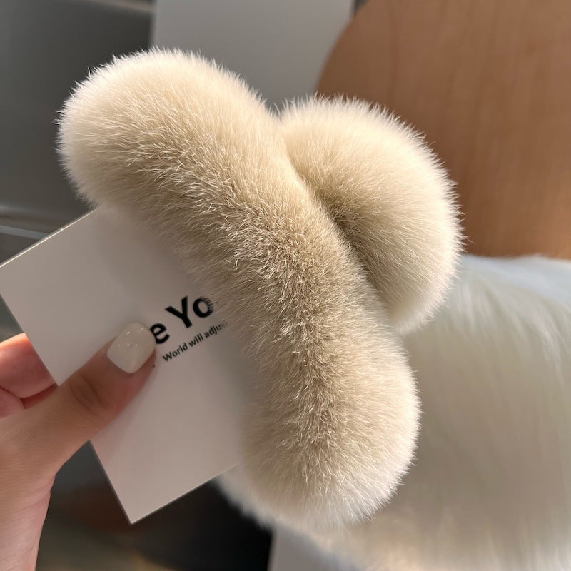 Fuzzy Hair Clip