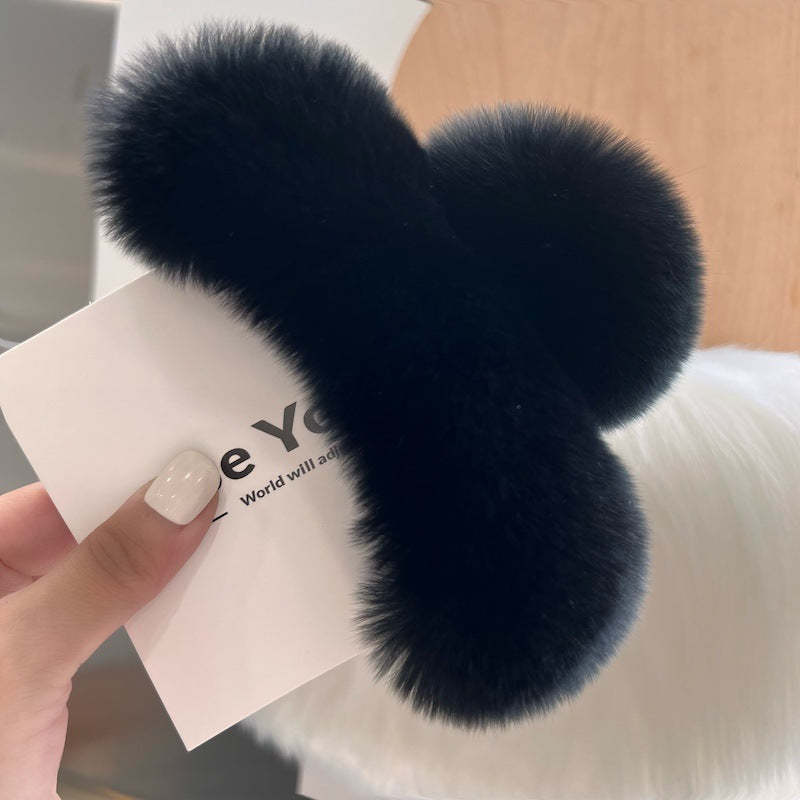 Fuzzy Hair Clip